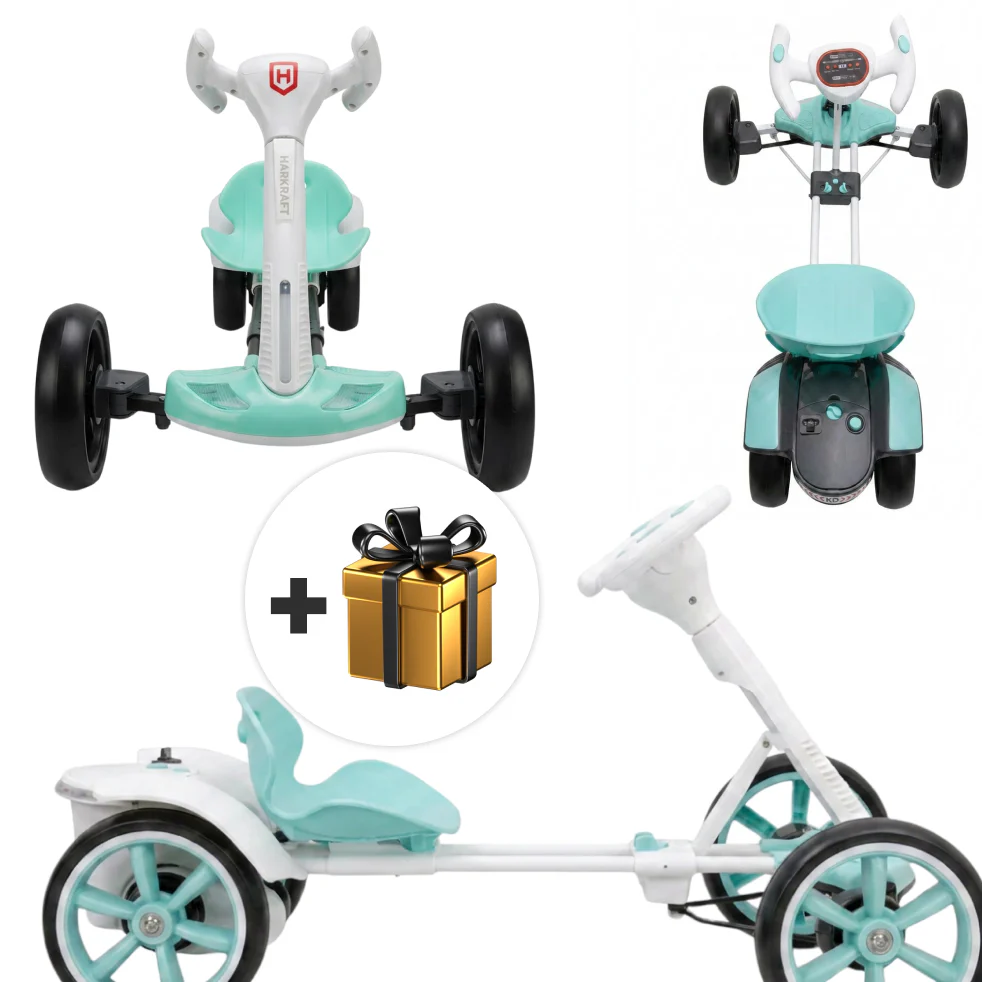Kart Electric Copii 3-8 Ani | Motor 24V 8km/h | Roti EVA | Audio MP3 Claxon | Marsarier | 90 Min Autonomie | 4 culori disponibile