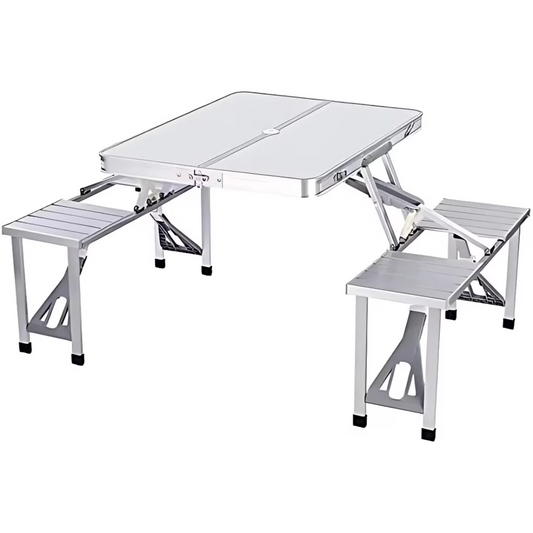 Masă pliabilă portabilă din aluminiu – ideală pentru camping, picnic, grătar și activități outdoor