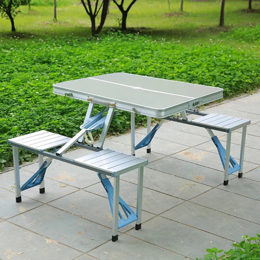 Masă pliabilă portabilă din aluminiu – ideală pentru camping, picnic, grătar și activități outdoor
