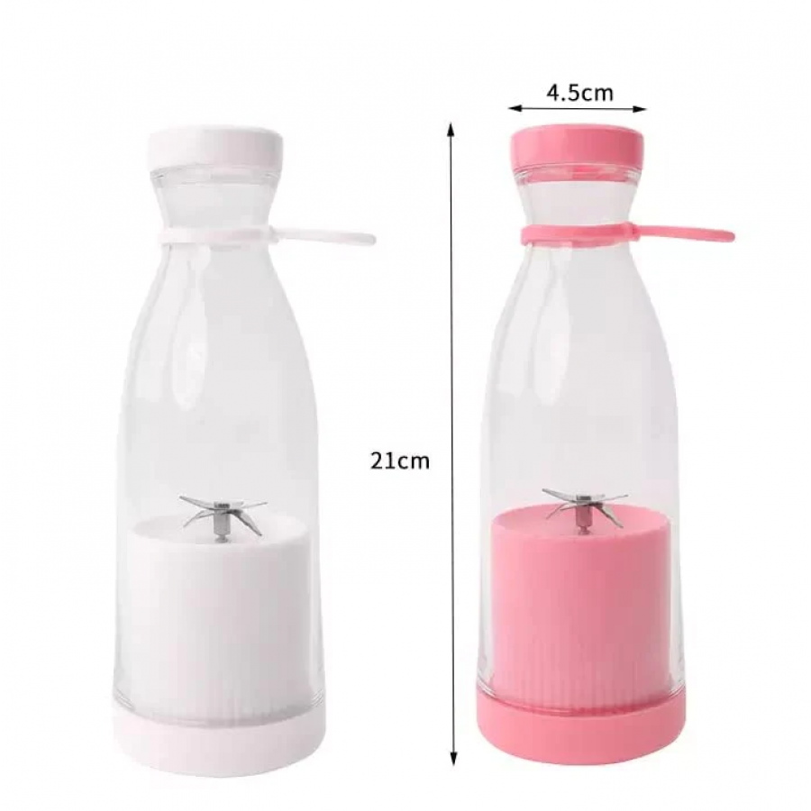 Mini Blender Portabil USB 6 Lame – Smoothie & Shake, 420 ml, Inox