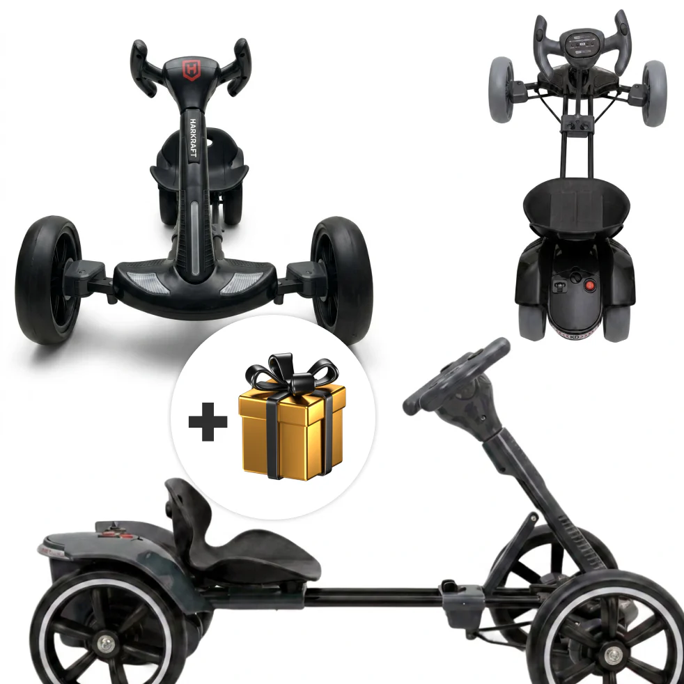 Kart Electric Copii 3-8 Ani | Motor 24V 8km/h | Roti EVA | Audio MP3 Claxon | Marsarier | 90 Min Autonomie | 4 culori disponibile