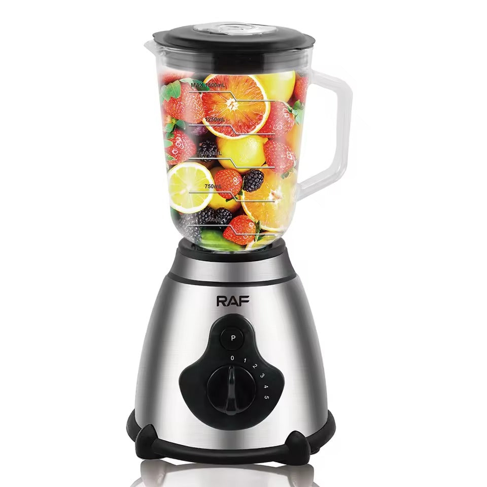 Electric Multifunctional Blender – Blender electric 2‑în‑1 cu bol mare, motor puternic și lame din oțel inoxidabil