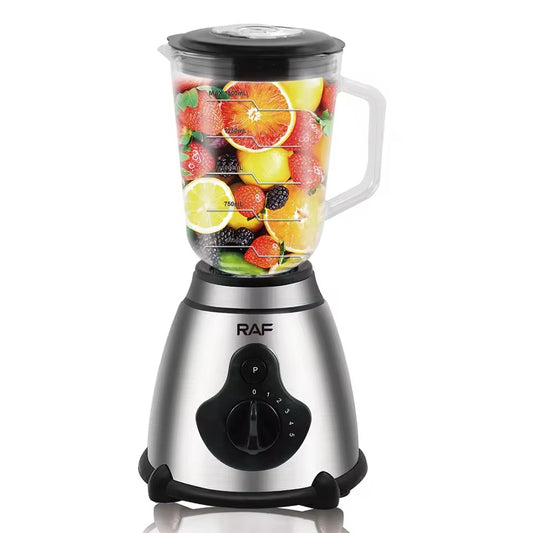 Electric Multifunctional Blender – Blender electric 2‑în‑1 cu bol mare, motor puternic și lame din oțel inoxidabil