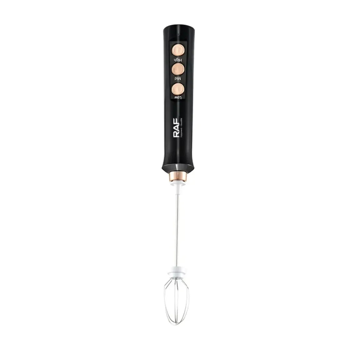 Mixer electric portabil 3-în-1 RAF R.342B – tel ouă, spumare lapte & mixer cafea, reîncărcabil USB, 3 viteze