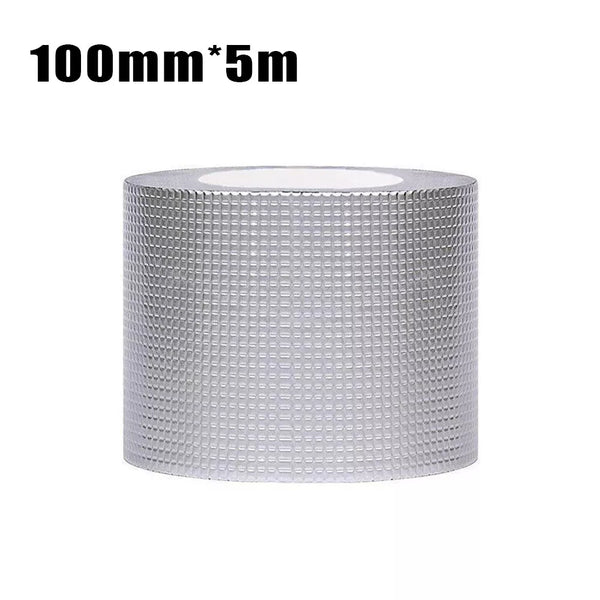 Banda Adeziva Durabilă Aluminiu, Rezistenta la Apa, Aderenta Sporita, 10cm X 500cm