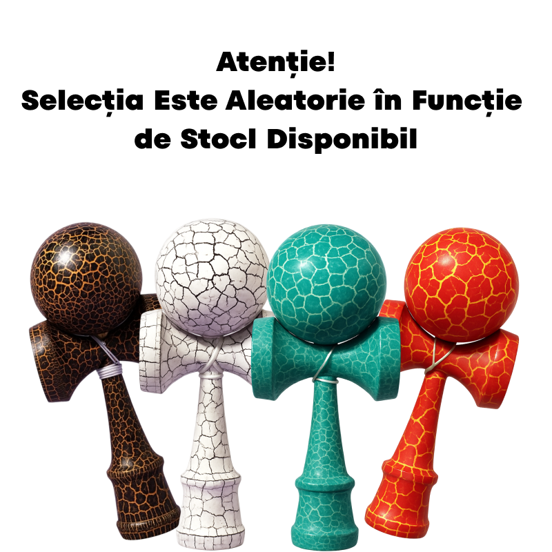 Promotie 1+1 | Jucarie Kendama Din Lemn | Diverse Culori | Modele Aleatorii
