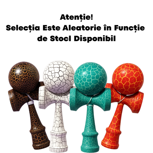 Promotie 1+1 | Jucarie Kendama Din Lemn | Diverse Culori | Modele Aleatorii
