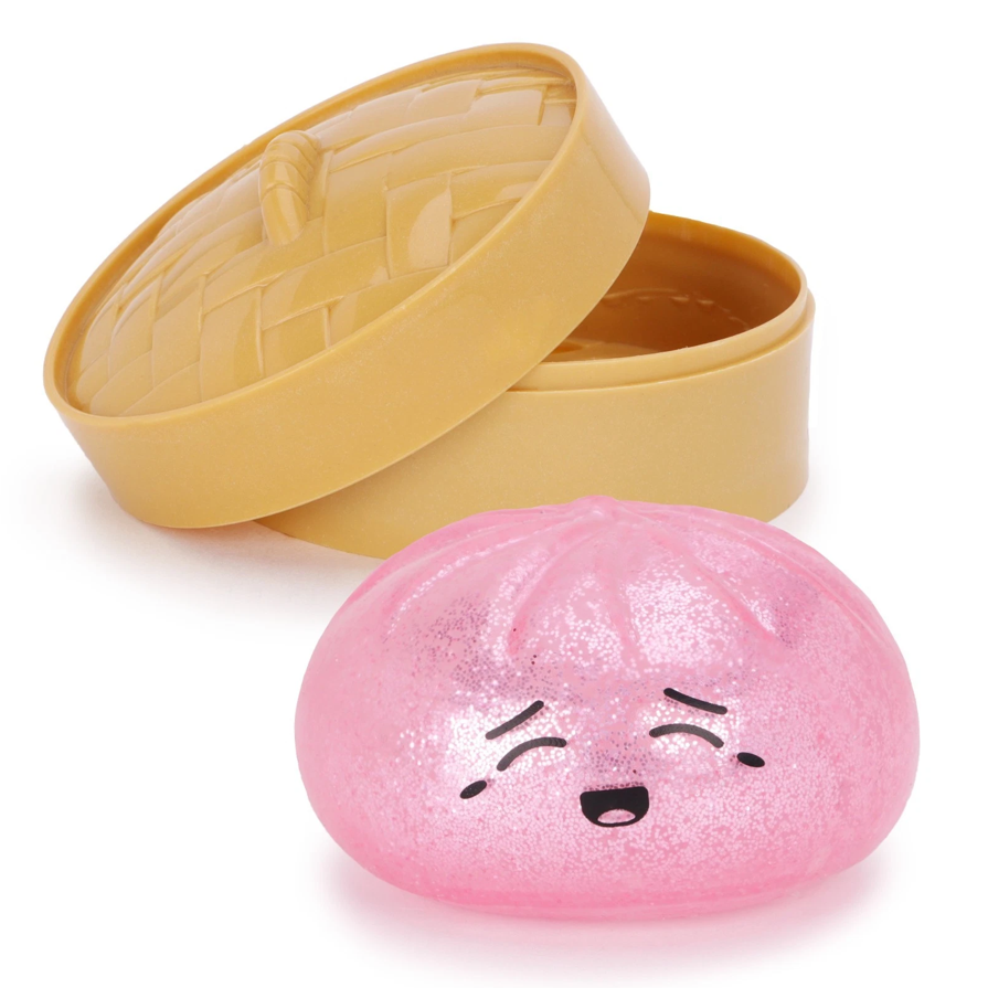 Jucarie de relaxare Squishy Dumpling 10 cm – Super moale, efect antistres, modele surpriza in cutie