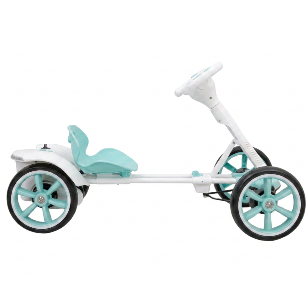 Kart Electric Copii 3-8 Ani | Motor 24V 8km/h | Roti EVA | Audio MP3 Claxon | Marsarier | 90 Min Autonomie | Albastru + Cadou surpriza