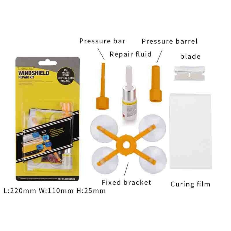 1 + 1 GRATIS - Kit pentru repararea crapaturilor sau zgarieturilor din parbriz
