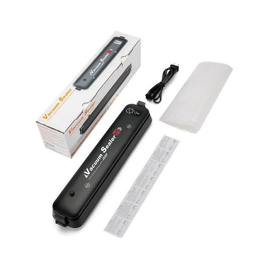 Aparat de Vidat Alimente, Automat, Negru, 90W + 30 Pungi Pentru Vidat