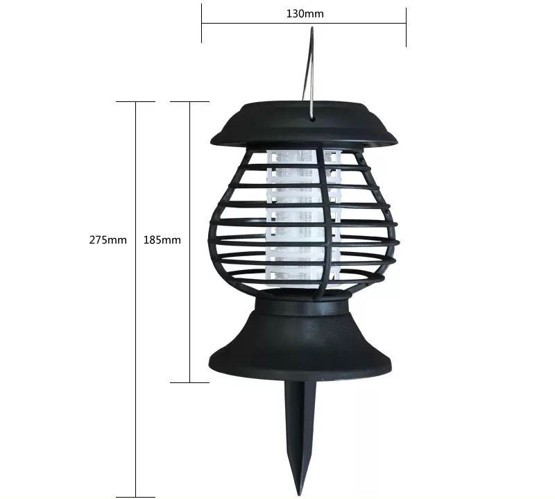 Lampa solara anti tantari si insecte UV LED 18.5x13 cm – Protectie eficienta, iluminare ambientala, autonomie automata