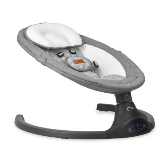Balansoar Electric pentru Bebeluși cu Telecomandă, Bluetooth, 10 Melodii și Plasă Anti-Insecte