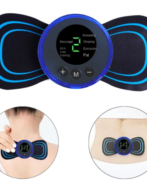1+1 Gratis Mini aparat de masaj 8 in 1 electric portabil, amelioreaza durerea prin impuls electric