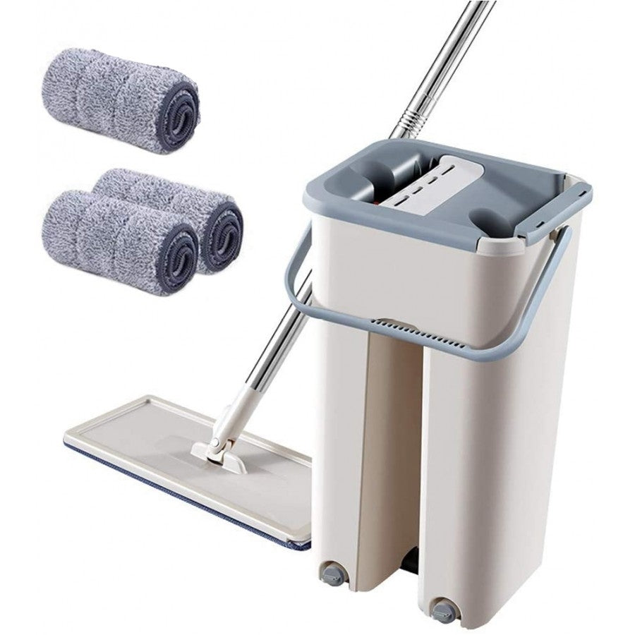 Mop profesional cu doua cuve de spalare si uscare si 2 rezerve incluse