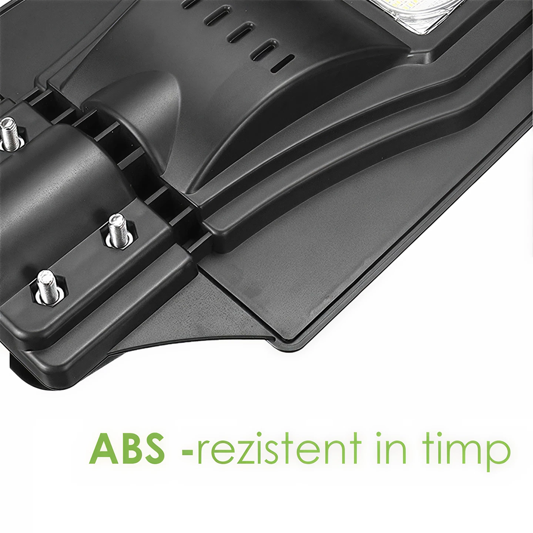 Lampa Stradala Solara 200W | 4 COB | Proiector LED Cu Panou Solar Incorporat Si Telecomanda