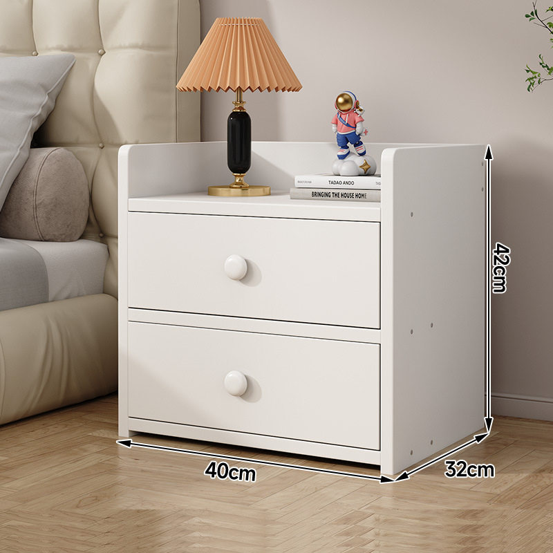 Noptiera Minimalista din PAL cu 2 Sertare | Design Compact | 40x32x42 cm