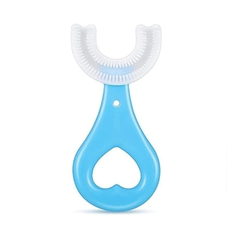 Periuta de dinti circulara U-Shape, pentru copiii de 3-7 ani, Albastra/Roz