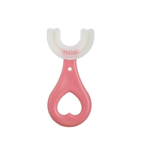 Periuta de dinti circulara U-Shape, pentru copiii de 3-7 ani, Albastra/Roz