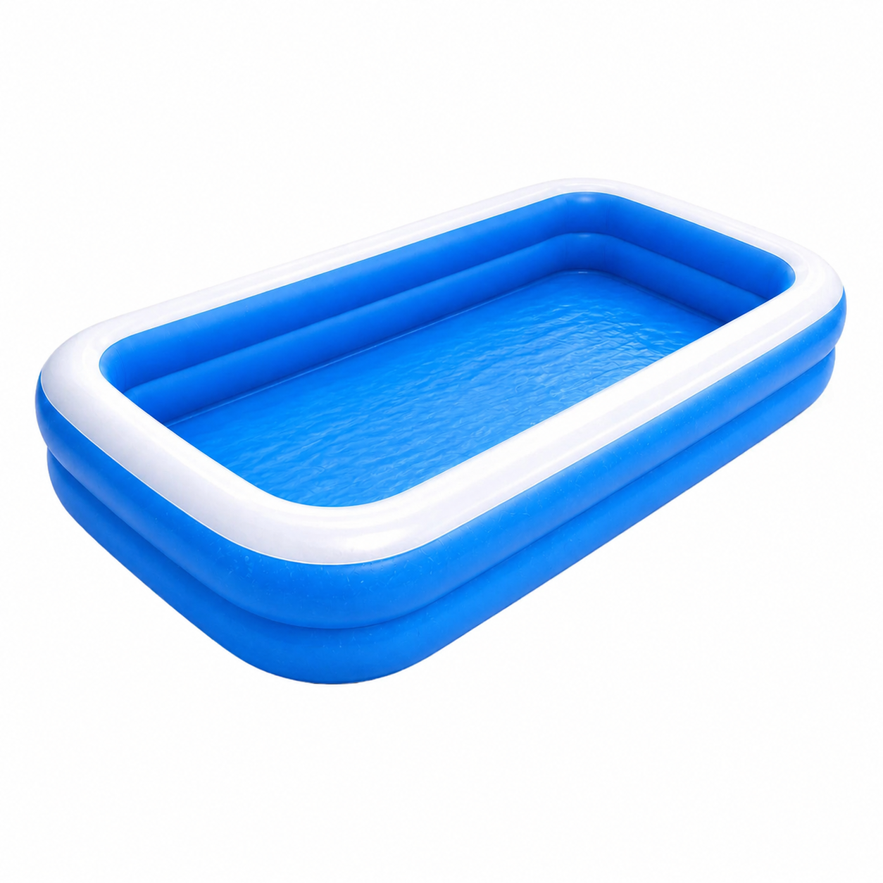 Piscina gonflabila family 200x120x40 cm – 2 inele, PVC rezistent, distractie vara pentru copii si familie