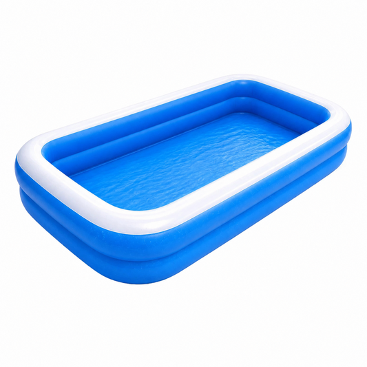Piscina gonflabila family 200x120x40 cm – 2 inele, PVC rezistent, distractie vara pentru copii si familie