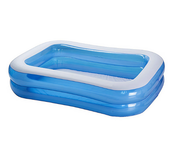 Piscina Gonflabila pentru Adulti sau Copii, 2 Inele Gonflabile, Varsta 3+, 200x120x40