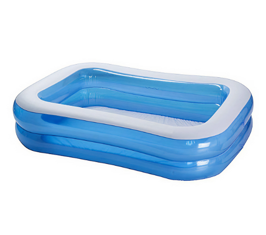 Piscina Gonflabila pentru Adulti sau Copii, 2 Inele Gonflabile, Varsta 3+, 200x120x40