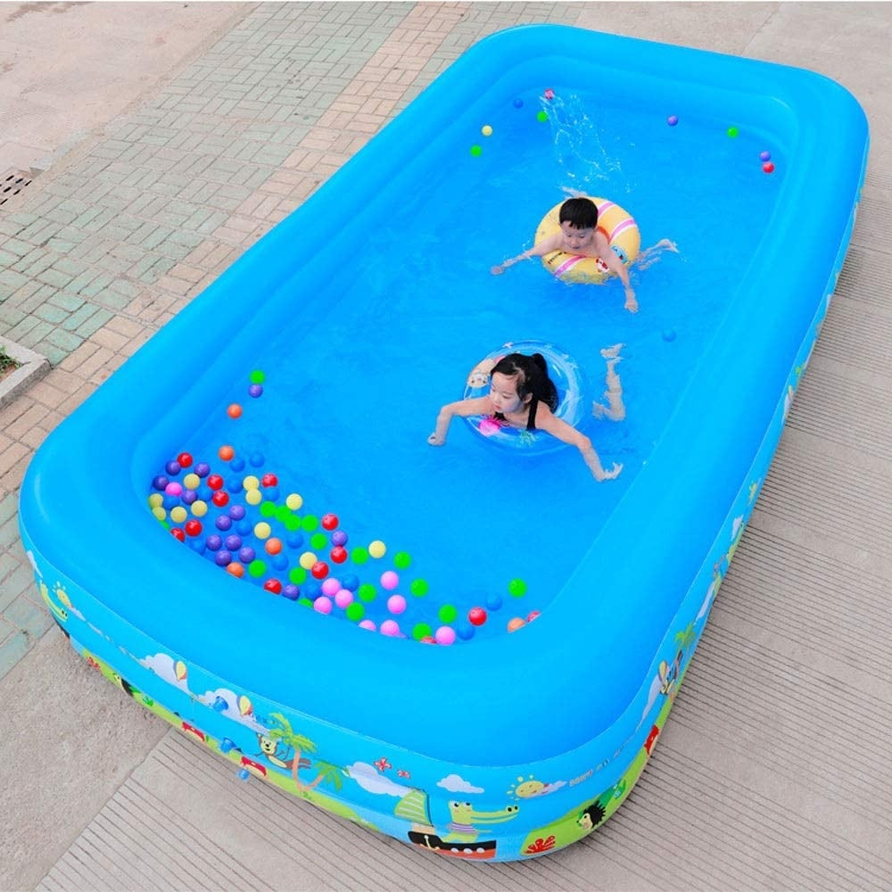 Piscina Gonflabila Familiala | 300 x 170 x 56 cm | 3 Inele Rezistente | PVC Durabil | Pentru Curte si Gradina