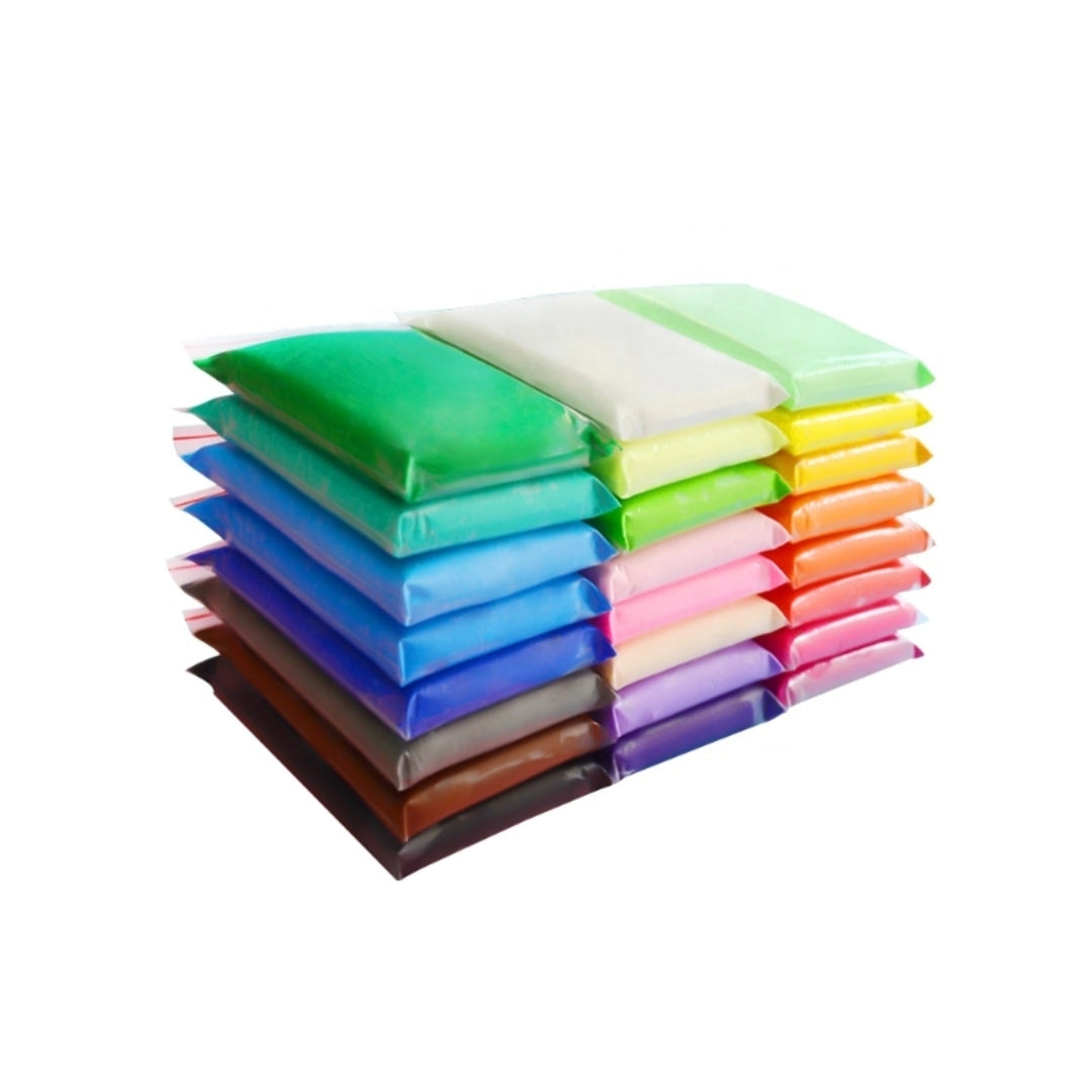 Plastilina Super Light Clay 24 culori cu ustensile de modelat