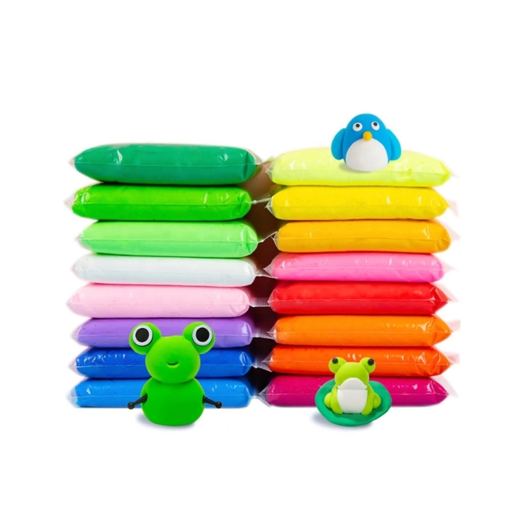 Plastilina Super Light Clay 24 culori cu ustensile de modelat
