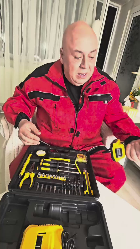 Trusa Bormasina WERSTIL cu 2 Acumulatori 36V 5Ah, Autofiletanta cu Percutie cu 30 de accesorii