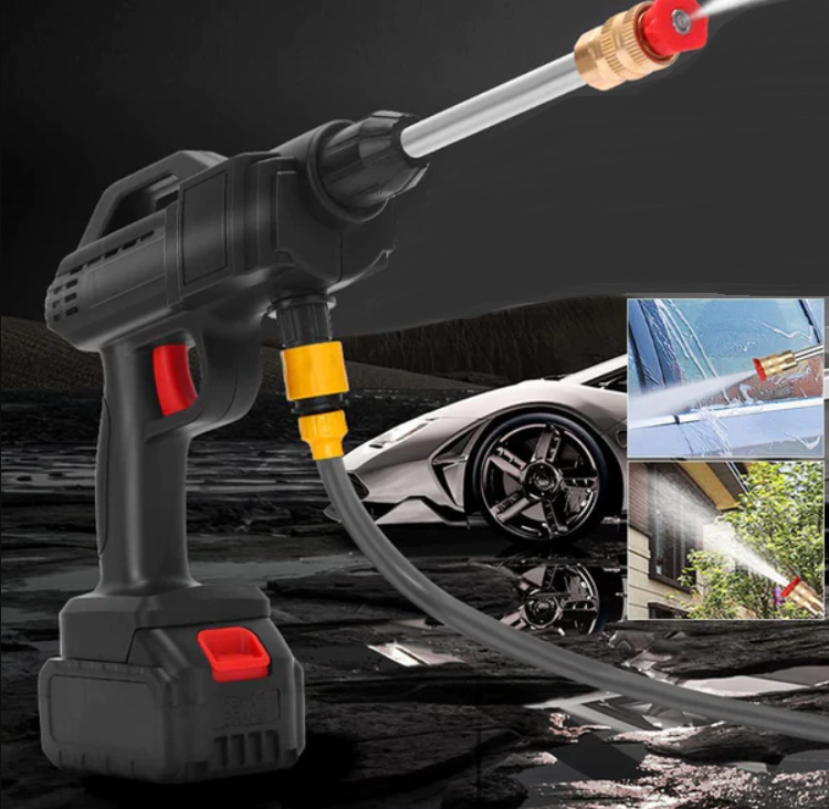 Aparat de spalat cu presiune, puternic , 2 acumulatori de 36 V , cu rezervor de detergent