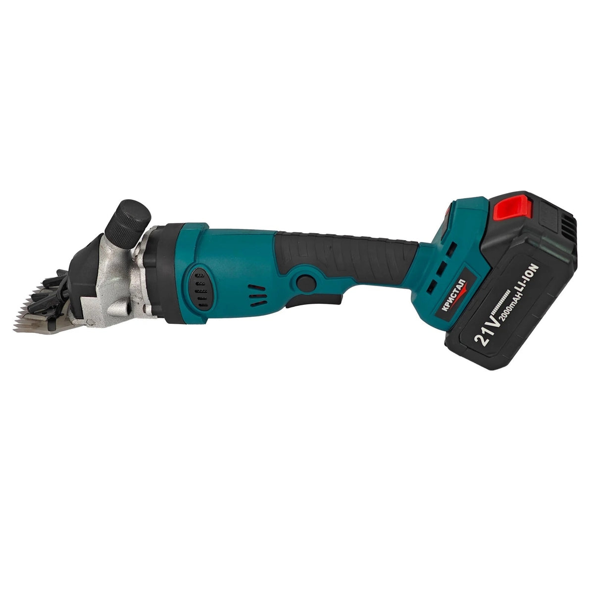 Mașină de Tuns Oi pe Acumulator 21V, 2 Acumulatori, 3000 rpm, Lame Detașabile, cu Cutie