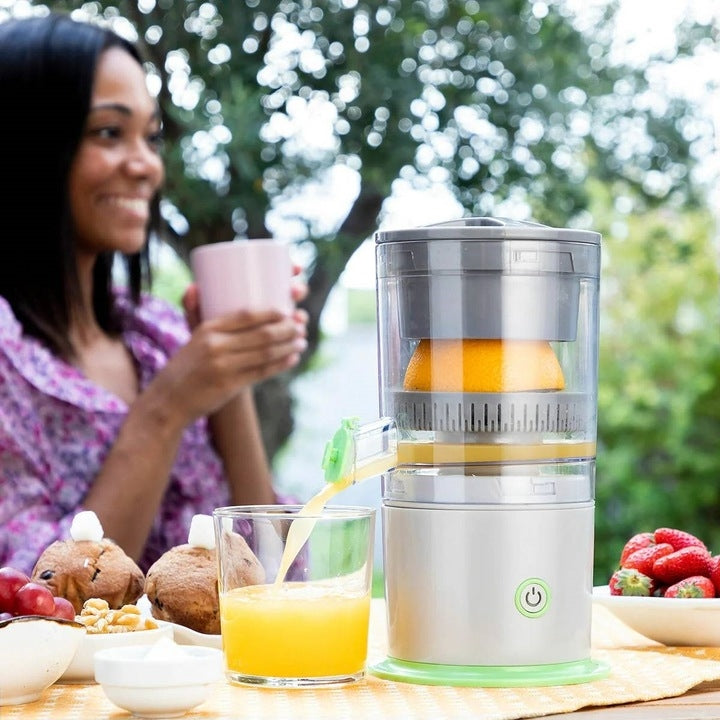 Storcator Electric Portabil Citrice Reincarcabil | 360° Automat | USB | 400ml | Detasabil Si Usor De Curatat | Alb