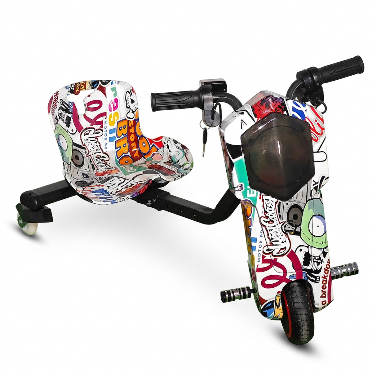 Tricicletă Electrică de Drift pentru Copii 350W, 36V, Bluetooth, LED, Design Beauty