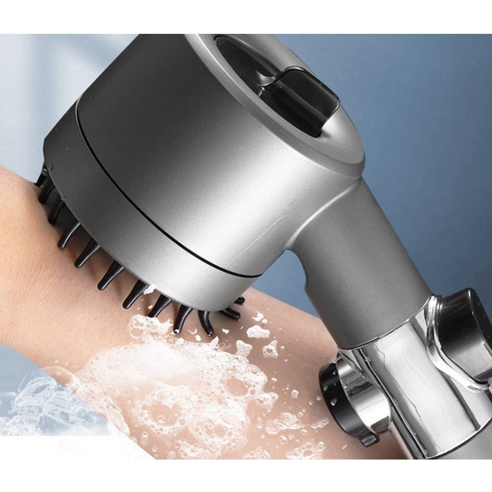 Cap De Dus Cu Filtru Integrat | Presiune Reglabila | 4 Tipuri De Jet | Pini Din Silicon Pentru Masaj