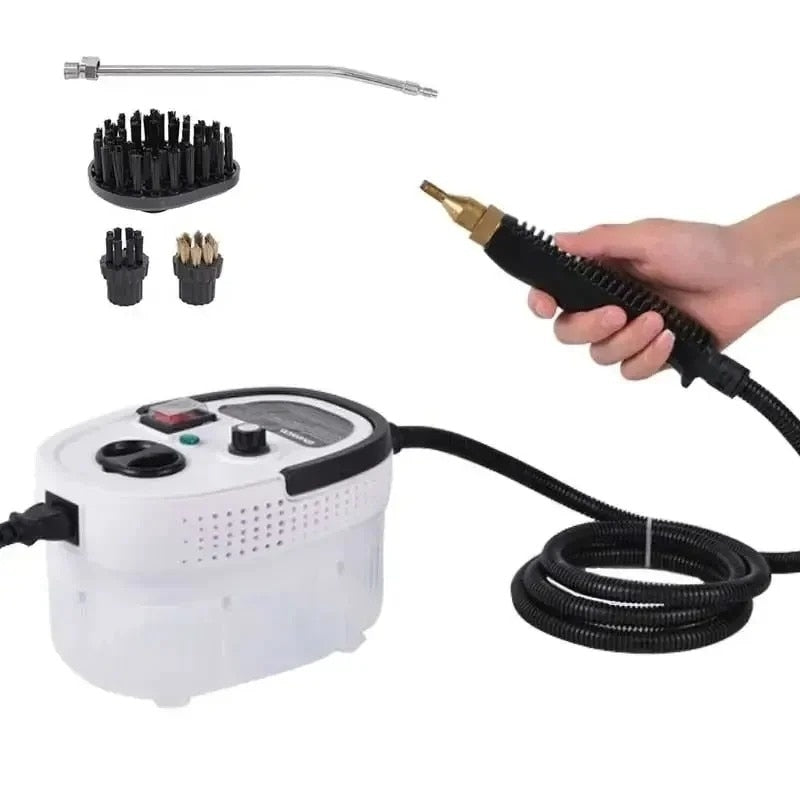 Aparat de Curățat cu Abur 2500W, Rezervor 1200 ml, 3 Bar, Furtun 2,2 m și Accesorii