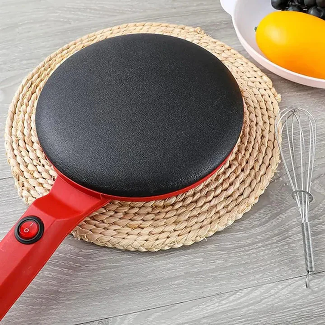 Plita Electrica Tigaie pentru Clatite 800W | Invelis Antiaderent Titan | Gatire Rapida 20 Secunde | Usor De Curatat | Compacta