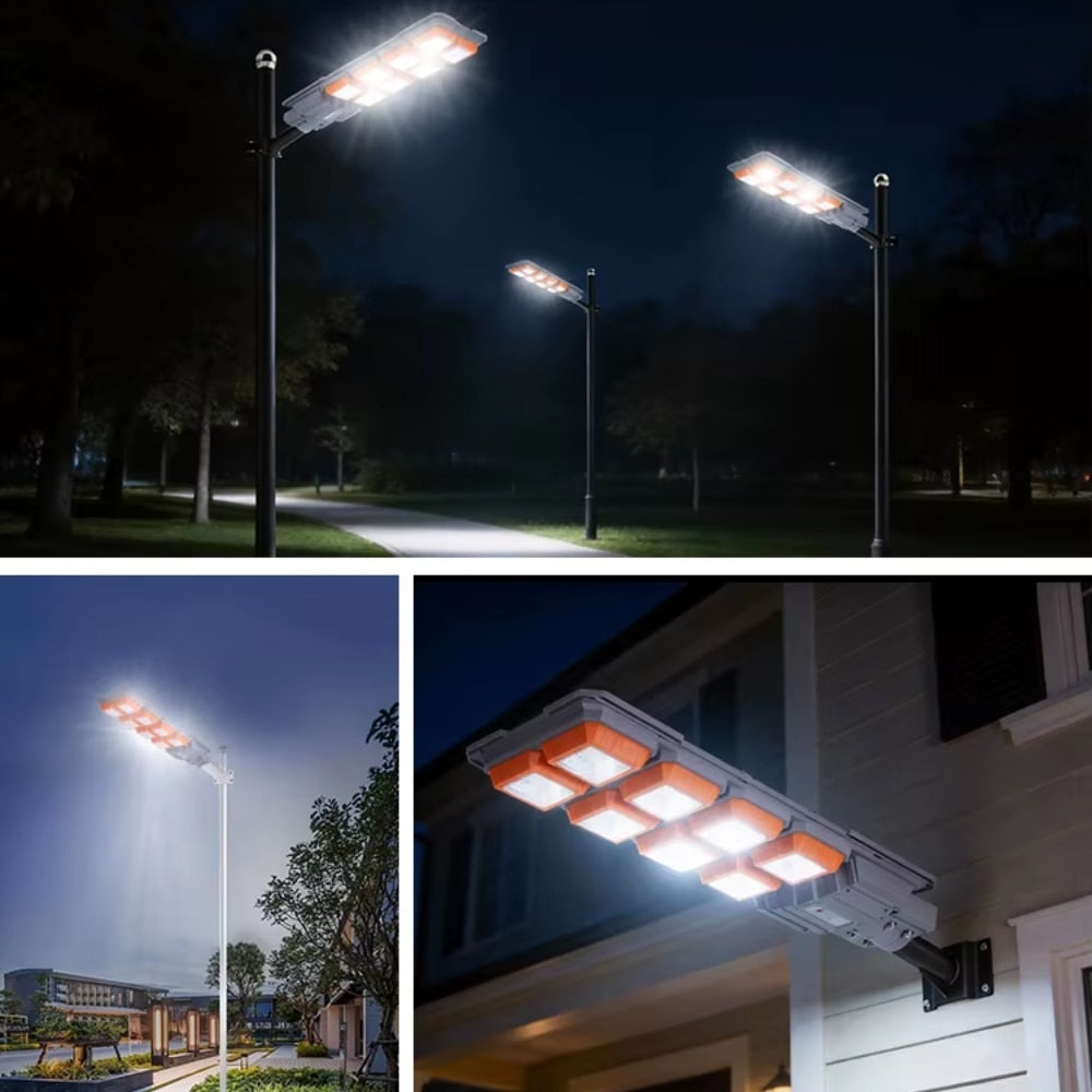 Lampa Stradala Solara 3000W | COB LED | Baterie LiFePO4 | Senzor Radar | IP65 | Iluminat Exterior Profesional