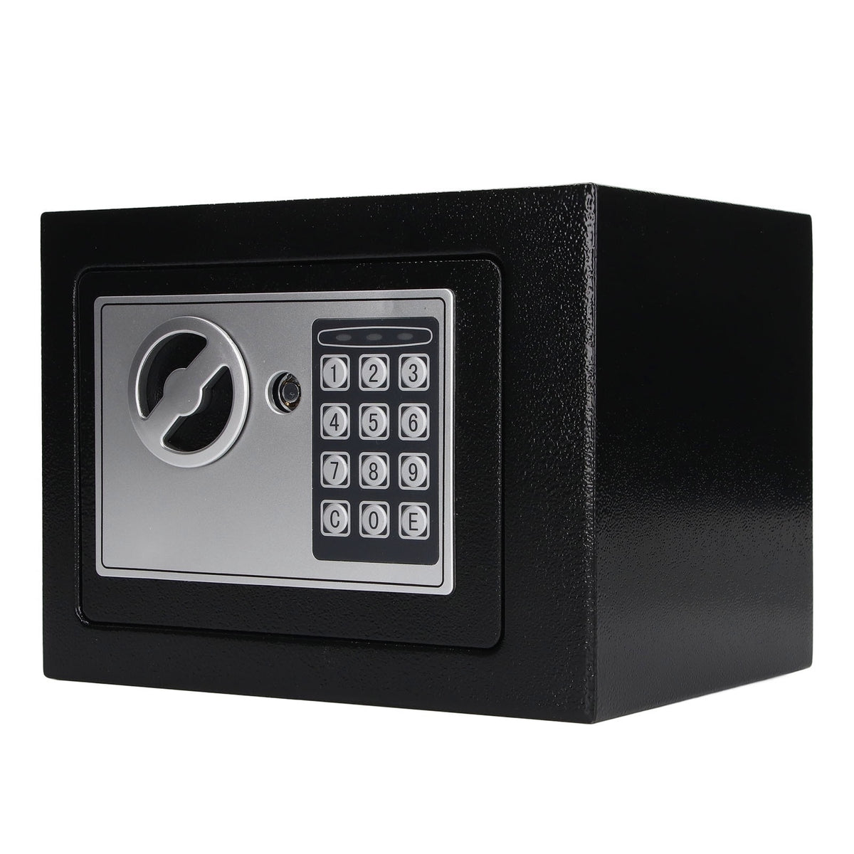 Mini Seif Electronic cu Cod și Cheie de Urgență, din Oțel, pentru Casă și Birou