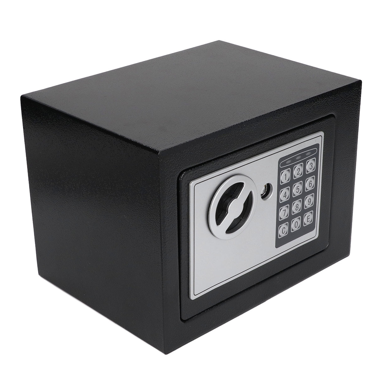 Mini Seif Electronic cu Cod și Cheie de Urgență, din Oțel, pentru Casă și Birou