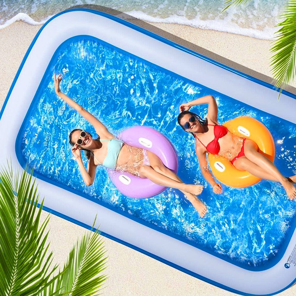 Piscina Gonflabila Familiala | 300 x 170 x 56 cm | 3 Inele Rezistente | PVC Durabil | Pentru Curte si Gradina