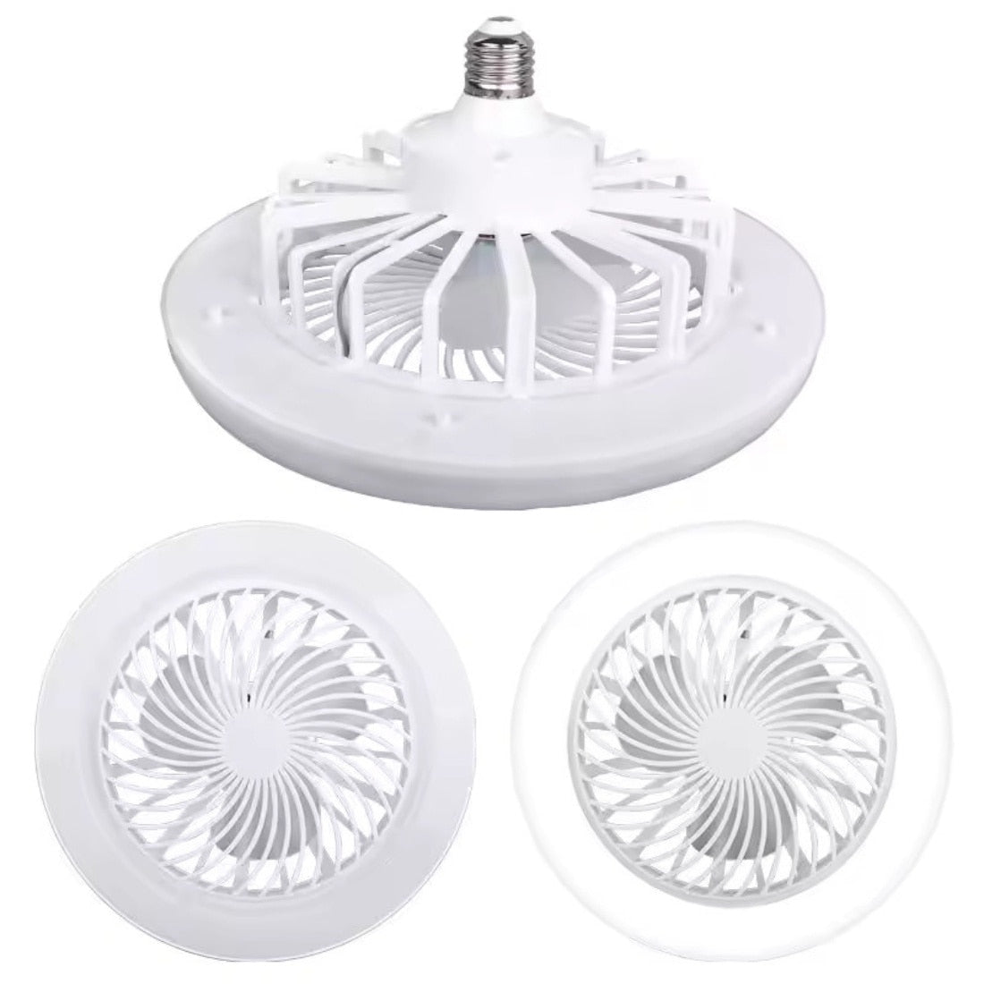 Ventilator de Tavan WERSTIL, Tip Aplica, LED E27 – 30W, 3 Trepte de Viteză, Alb