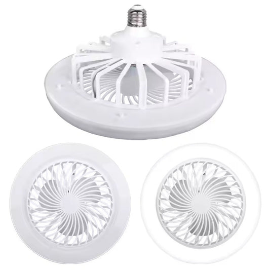 Ventilator de Tavan WERSTIL, Tip Aplica, LED E27 – 30W, 3 Trepte de Viteză, Alb