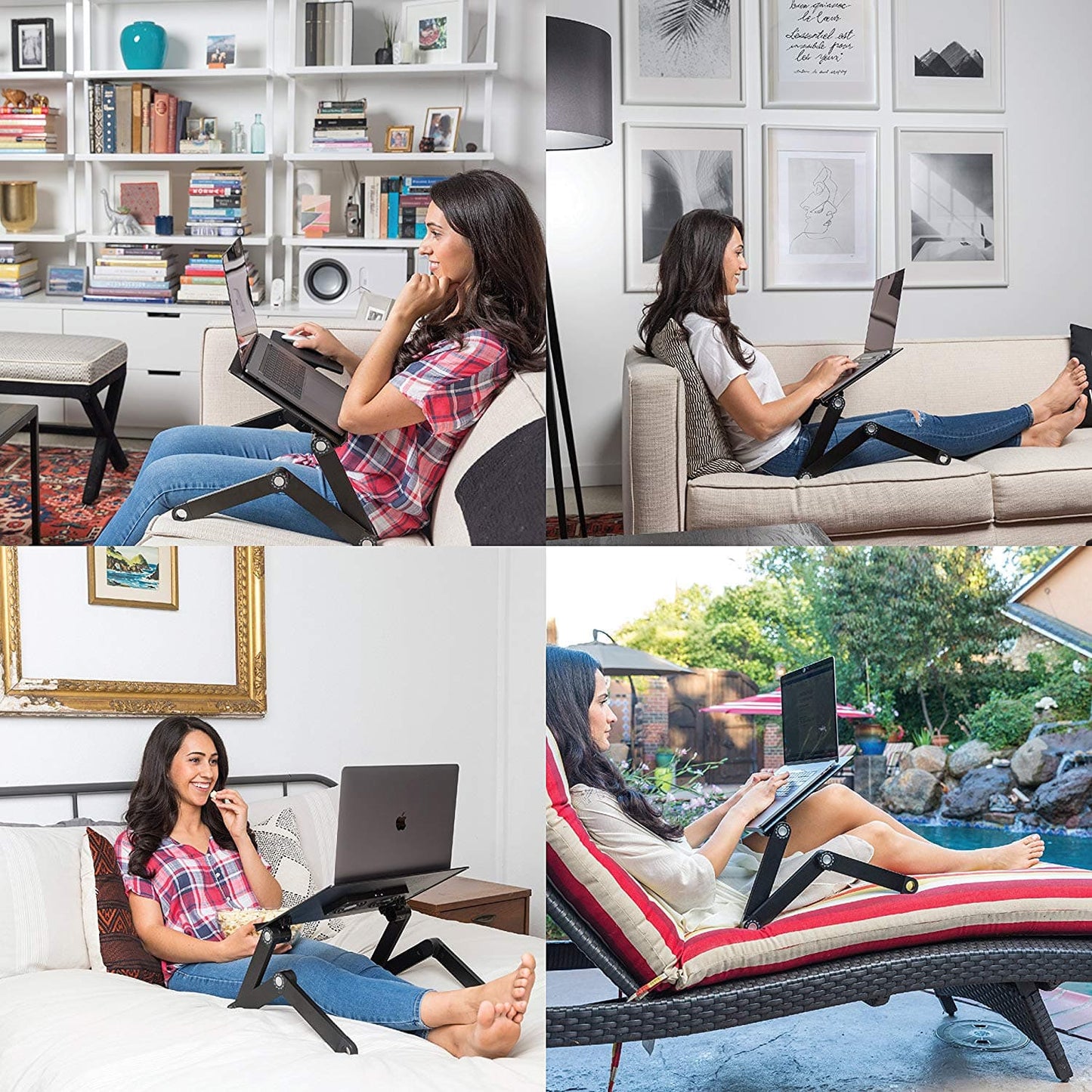 Masuta Multifunctionala Laptop | Cu 2 Coolere Si 2 Suporturi | Reglabila, Pliabila