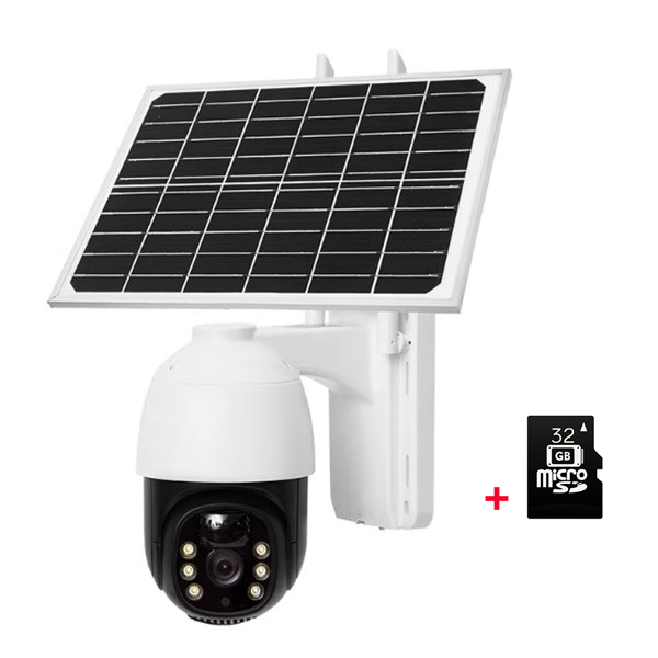 Camera Supraveghere Solara 3MP | Wi-Fi/4G, PTZ 360°, Intelligent Tracking, Night Vision, Card 64GB Inclus