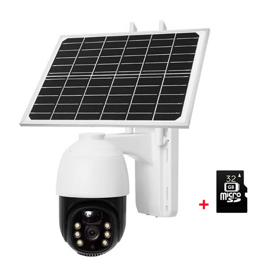 Camera Supraveghere Solara 3MP | Wi-Fi/4G, PTZ 360°, Intelligent Tracking, Night Vision, Card 64GB Inclus