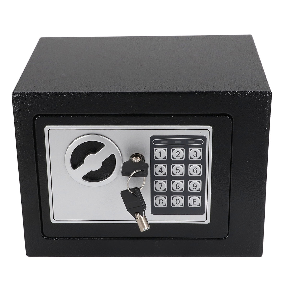 Mini Seif Electronic cu Cod și Cheie de Urgență, din Oțel, pentru Casă și Birou