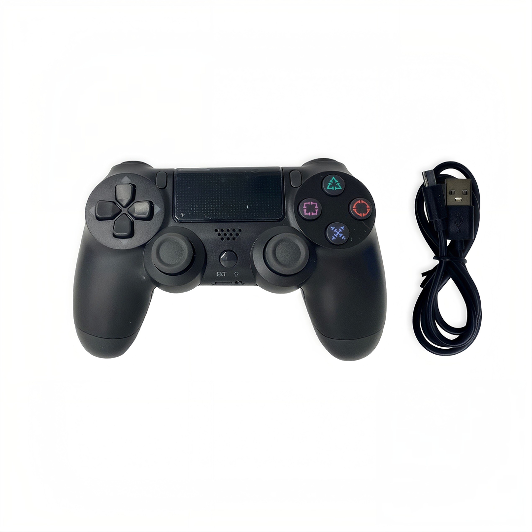 Set 2 Controllere Wireless Compatibile PS4, cu Touch Pad, Vibrații și Jack 3,5 mm