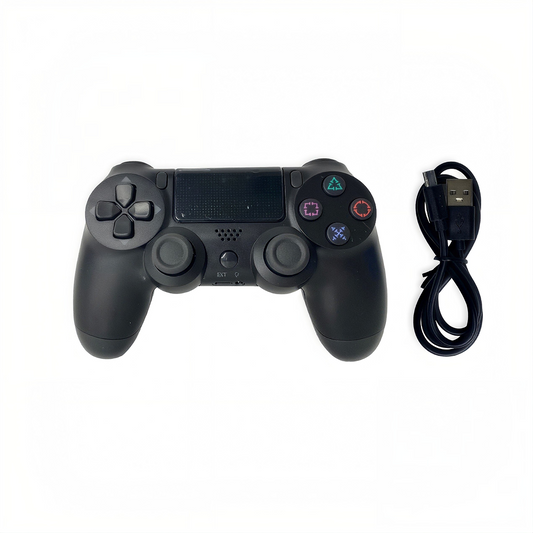 Set 2 Controllere Wireless Compatibile PS4, cu Touch Pad, Vibrații și Jack 3,5 mm